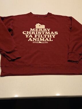 Home Alone 'Merry Christmas Ya Filthy Animal' Men's Sweatshirt - Red
